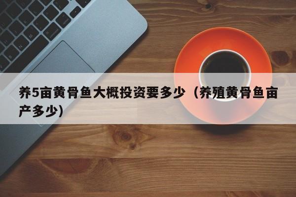 养5亩黄骨鱼大概投资要多少（养殖黄骨鱼亩产多少）