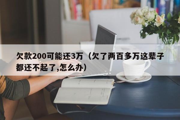 欠款200可能还3万（欠了两百多万这辈子都还不起了,怎么办）